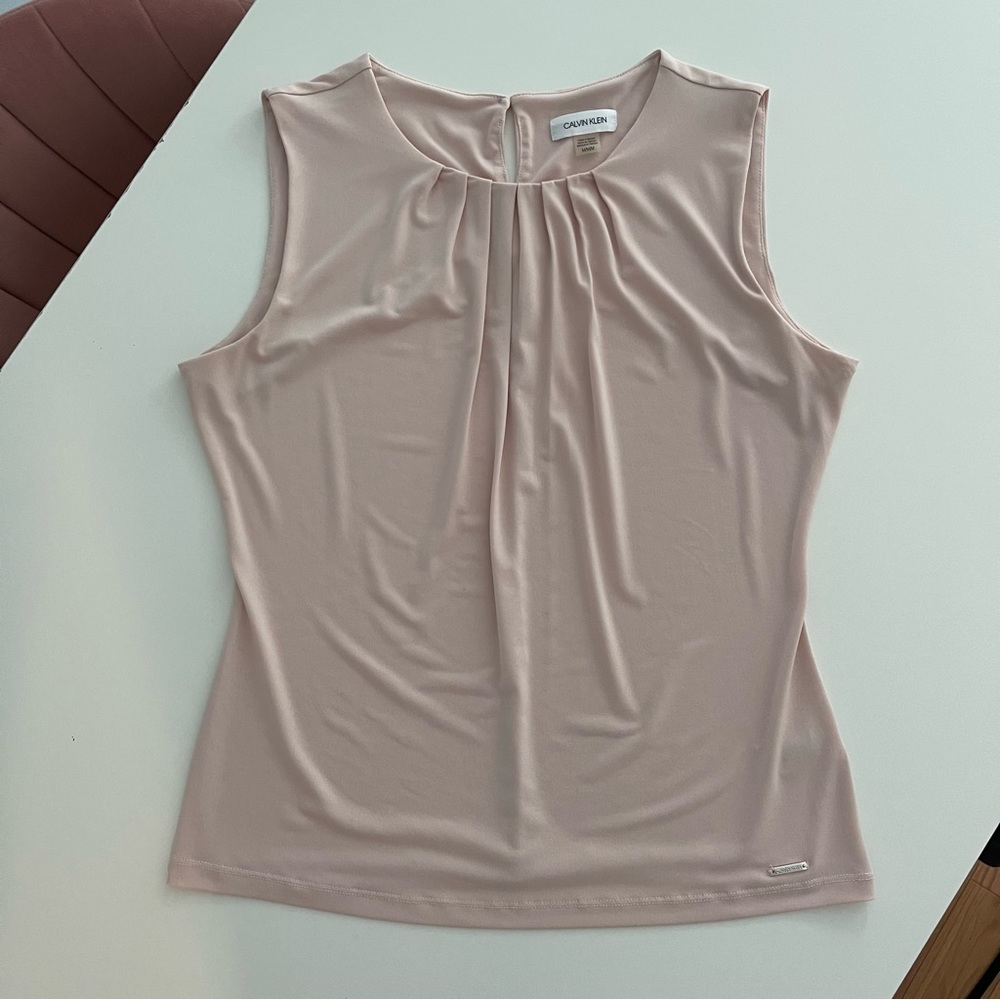 calvin klein blush blouse